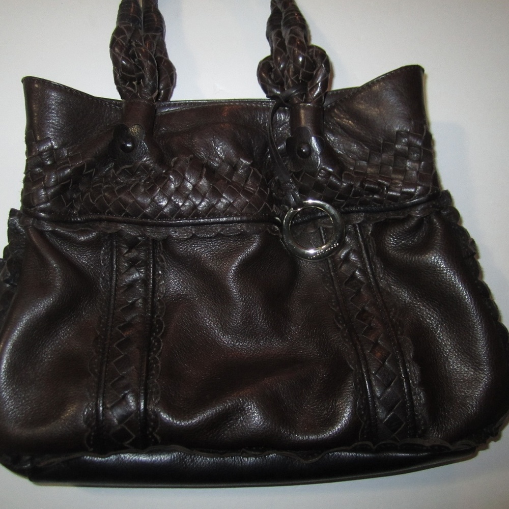 Elliott Lucca Brown Leather Tote - Picture 6 of 8